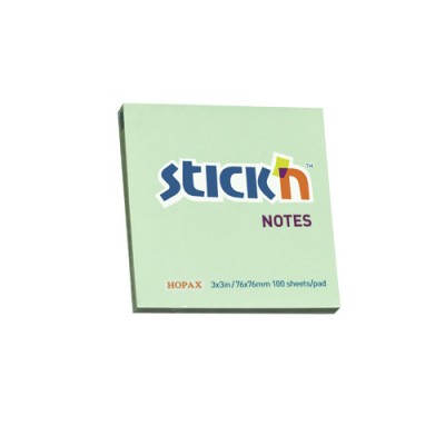 Notes Autoadeziv 76 X 76 Mm, 100 File, Stick&amp;quot;n - Verde Pastel foto