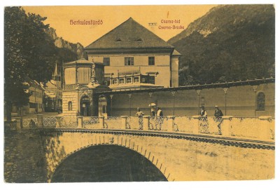 2222 - Baile HERCULANE, Caras-Severin, Bridge, Romania - old postcard - unused foto