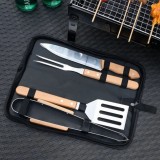 Set 4 ustensile gratar cu husa Oxford