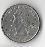 Moneda quarter dollar 2001 P, Vermont - SUA, America Centrala si de Sud, Cupru-Nichel