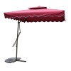 Umbrela suspendata Heinner grena 220x220 cm, terasa/gradina, inaltime 2m, otel/poliester