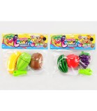 Set Fructe de Plastic pentru Taiat Copii cu Cutit Sigur - Jucarie Bucatarie peste 3 ani