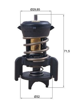 MAHLE TX 251 94D termostat,lichid racire foto