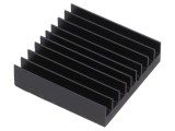 Radiator extrudat cu aripioare BGA negru 35mm x 33mm