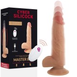 Cyber Silicock-Master Ultra Realist cu Telecomandă 23.88 Cm