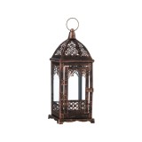 Felinar decorativ suspendabil, Metal, 12x12x31 cm, ATU-087397, Oem