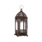 Felinar decorativ cu lumanare LED, suspendabil, Metal, 14x14x30 cm, ATU-089877