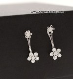 Cercei Din Argint - Sparkling Flowers - cod ARG178, Argintboutique