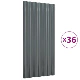 Cumpara ieftin Panouri de acoperis 36 buc. otel galvanizat antracit 80x36 cm