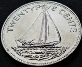 Moneda exotica 25 CENTI - I-LE BAHAMAS, anul 1991 *cod 3873 B