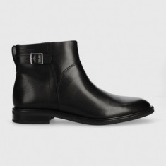 Vagabond Shoemakers cizme de piele FRANCES 2.0 femei, culoarea negru, cu toc plat, 5606.101.20