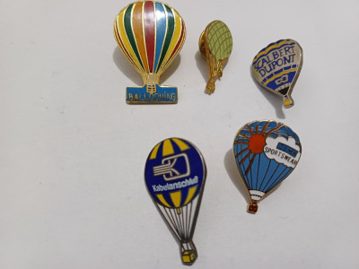 Insigna-Baloane cu aer cald-lot 5 insigne diferite-3 foto
