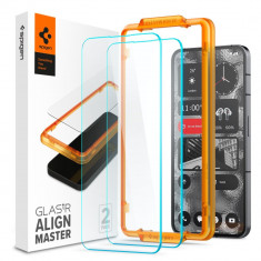 Set 2 Folii de protectie Spigen Alm Glas.TR pentru Nothing Phone 2 Transparent