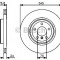 Disc frana BMW X5 (F15, F85) (2013 - 2016) BOSCH 0 986 479 443