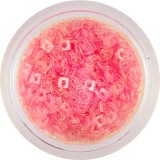 Pătrate decorative transparente, cu gaură - culoarea somonului, INGINAILS