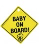 Semn de avertizare Baby on Board! cu ventuza