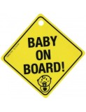 Semn de avertizare Baby on Board! cu ventuza