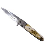 Briceag Deschidere Manuala din Otel, Sistem Prindere Curea, Model Lup, 20 cm