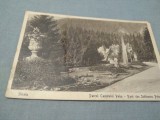 Cumpara ieftin CARTE POSTAL SINAIA PARCUL CASTELULUI PELES CIRCULATA 1921