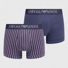 Emporio Armani Underwear boxeri 2-pack barbati, culoarea albastru marin