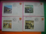 HOPCT PLIC LOT NR 18 -SET 6 PLICURI -ASPECTE POSTA ROMANA 1977 BUCURESTI -ROMANIA