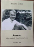 Cumpara ieftin DECEBAL MOISIN - PAGINI LIRICE: RESTITUIRI (2019, ingrij. MARIA-CRISTINA MOISIN)