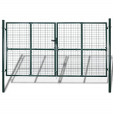 Gard de grădină plasă, poartă gard grilaj, 289x175 cm/306x225 cm, vidaXL