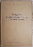Incercare asupra fondului principal lexical al limbii romane &ndash; Al. Graur - Carte Critica literara, Eseu