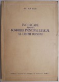 Incercare asupra fondului principal lexical al limbii romane &ndash; Al. Graur