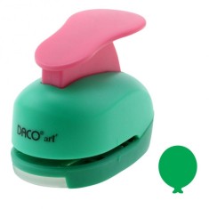 Perforator DACO Hobby, Model Balon, Plastic/Metal, Diametru 2.5 cm, Multicolor, Perforatoare Lucru Manual, Perforatoare Activitati Creative, Perforato foto