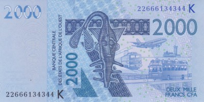 Bancnota Statele Africii de Vest 2.000 Franci 2022 - P716K UNC ( Senegal ) foto