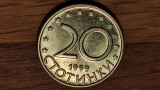 Bulgaria - moneda colectie an unic - 20 Stotinki 1999 aUNC- calaretul din Madara, Europa