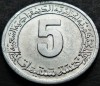 Moneda FAO 5 DINARI - ALGERIA, anul 1977 * cod 2794 = A.UNC, Africa, Aluminiu