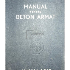 Cristea Niculescu - Manual pentru beton armat (editia 1947)
