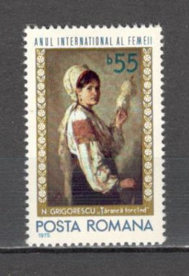 Romania.1975 Anul international al femeii-Pictura CR.301 foto