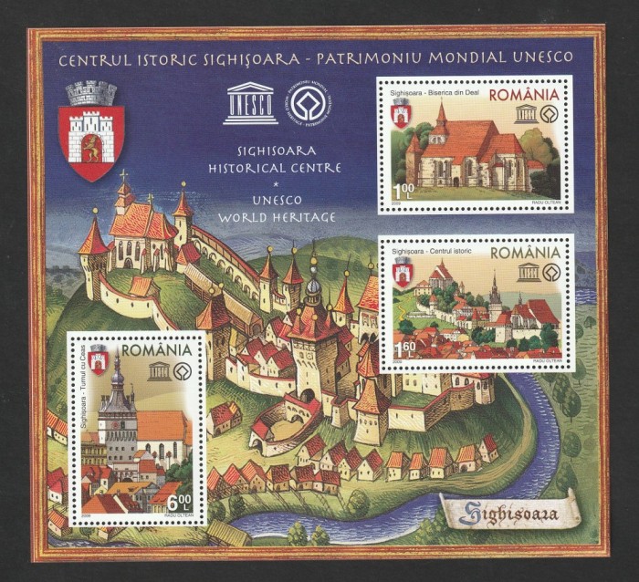 Romania 2009 - #1838B Centrul Istoric Sighisoara M/S 1v MNH