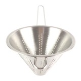 Strecurator conic cu maner, Kasemi, inox, D 18 cm