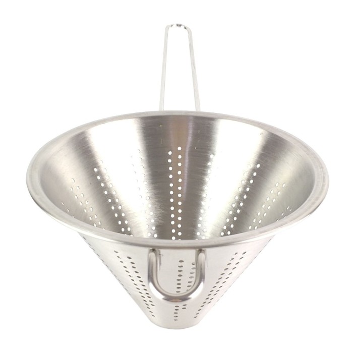 Strecurator conic cu maner, Kasemi, inox, D 18 cm
