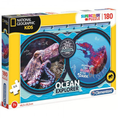 Puzzle Ocean Explorer National Geographic Kids Clementoni 180 piese foto