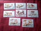 Serie Guinea 1977 Ciuperci , 8 valori stampilate