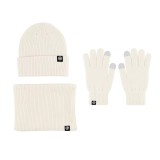 Cumpara ieftin Set caciula, guler si manusi, SP044, Crem