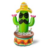 Răcitor umflabil &icirc;n formă de cactus cu pălărie sombrero pentru petreceri &ndash; 91.4cm