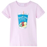 Tricou pentru copii, roz pal, 92, vidaXL