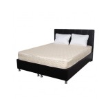 Set Saltea cu arcuri, Super Ortopedica Sofia, 160x200x20cm, fermitate medie, plasa arcuri tip Bonell, reversibila, sistem aerisire cu butoni, Saltex p
