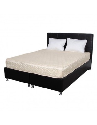 Set Saltea cu arcuri, Super Ortopedica Sofia, 180x200x20cm, fermitate medie, plasa arcuri tip Bonell, reversibila, sistem aerisire cu butoni, Saltex p foto