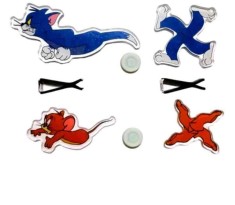 Ornament Auto cu Animatii Tom si Jerry AutoREY&reg; pentru grila de ventilatie a masinii