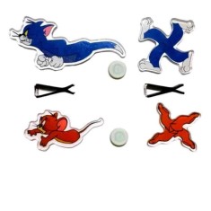 Ornament Auto cu Animatii Tom si Jerry AutoREY&reg; pentru grila de ventilatie a masinii