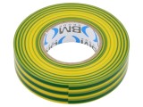 Bandă Electroizolantă 19mm x 25m Galben-Verde