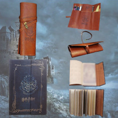 Jurnal / Agenda Harry Potter + Penar Piele Maro Stil Vintage Harry Potter foto