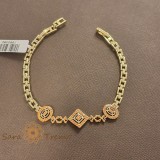 Bratara Regalia , placata aur 14K cu mecanism reglabil 18-20 cm